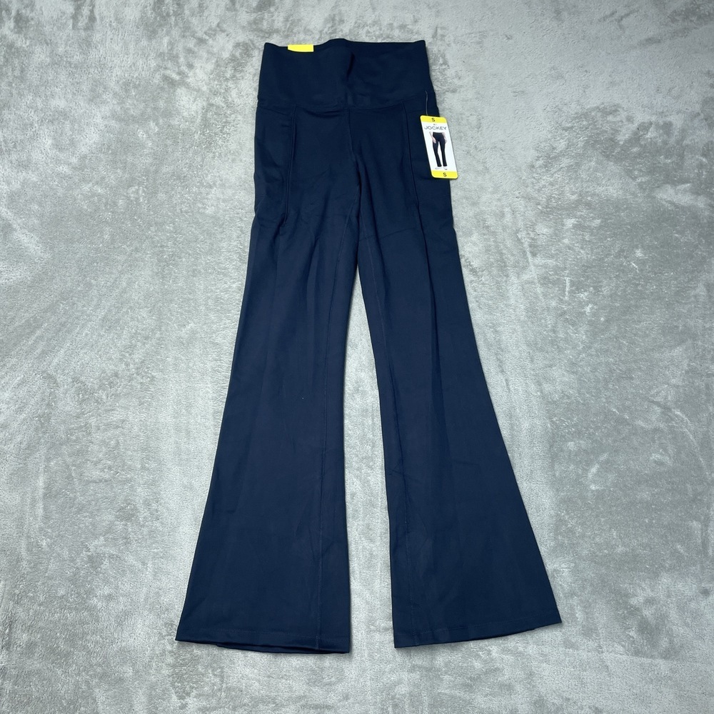 Jockey Women's S Studio Flare Pants Neo Navy H0791 - Picture 2 of 10